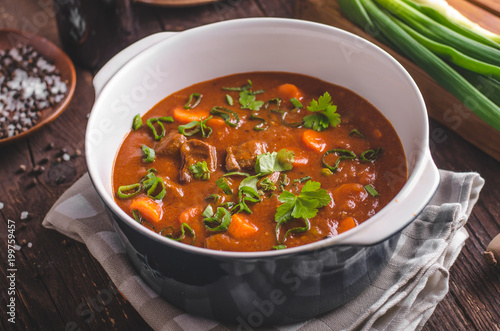 Beef stew with carrots