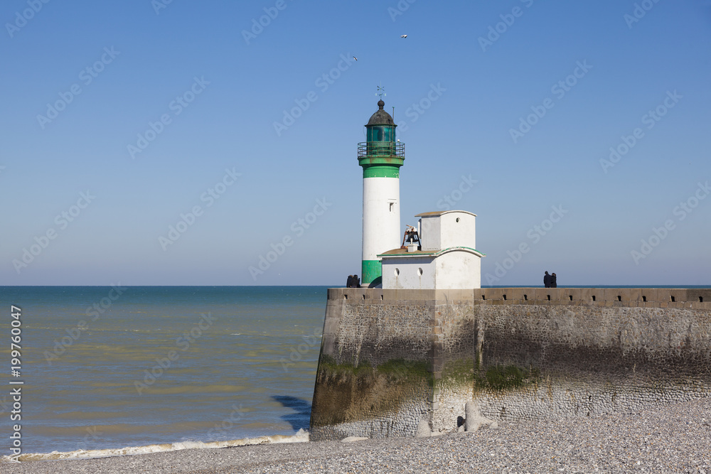 Lighthouse in Le Treport, Seine-Maritime, Normandy, France Lighthouse in Le Treport, Seine-Maritime, Normandy, France