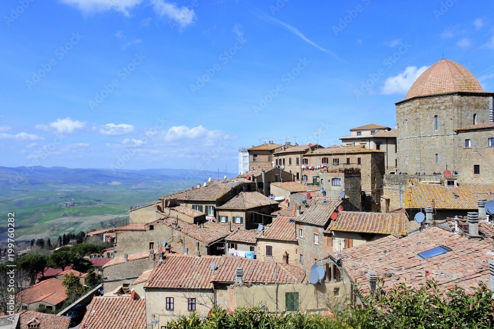the city view in Volterra, Tuscany, Italy
