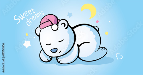 Bear Teddy is sleeping. Sweet dreams!