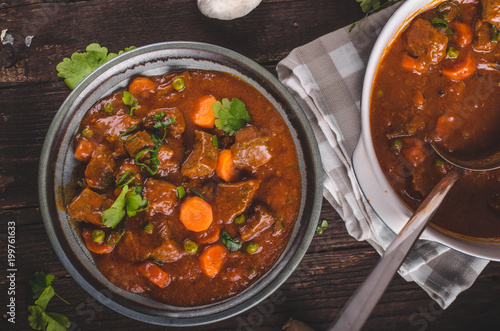 Beef stew with carrots