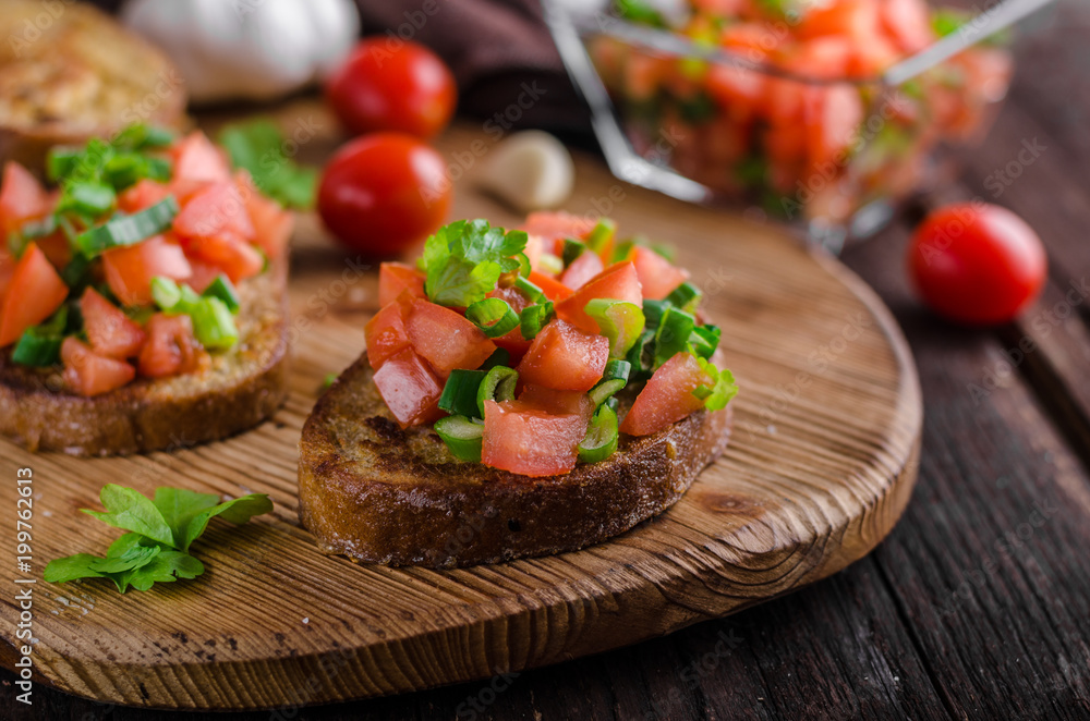 French garlic toast with vegetable salad French garlic toast with vegetable salad
