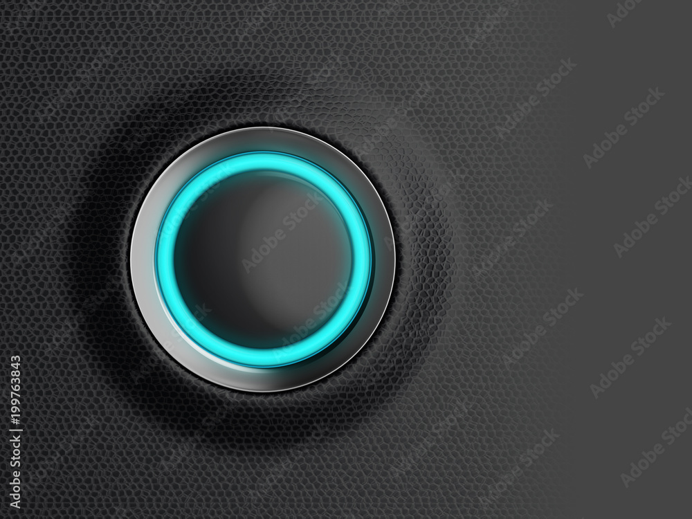 Empty black start button, ready for your text message, symbol or icon, car dashboard close-up. 3d illustration. Empty black start button, ready for your text message, symbol or icon, car dashboard close-up. 3d illustration.