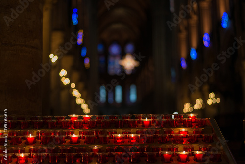 Candles in a church