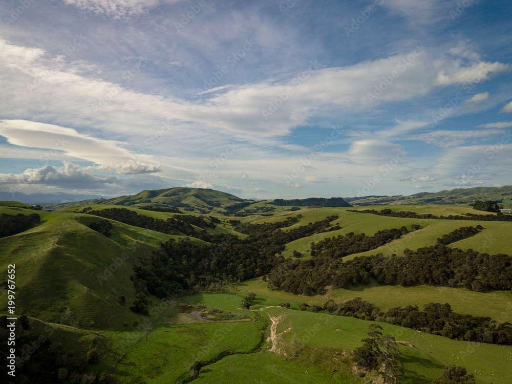 Φωτογραφία Hills Of New Zealand Aerial