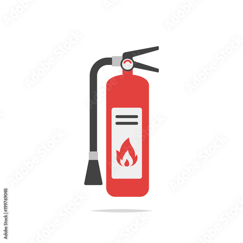 Fire extinguisher icon vector