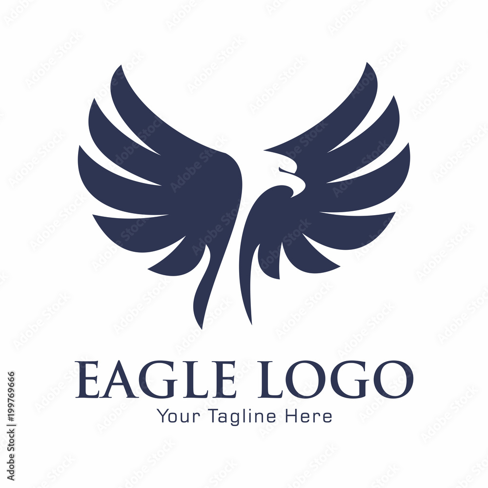 Naklejka premium Eagle Bird Logo Vector Template. Business Logo Concept