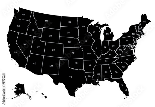 United States of America map