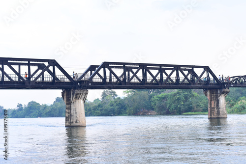 Bridge Over the River Kwai, a Historical Landmark in Kanchanaburi Province © panithi33