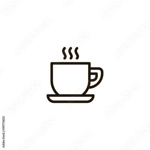 tea icon. sign design