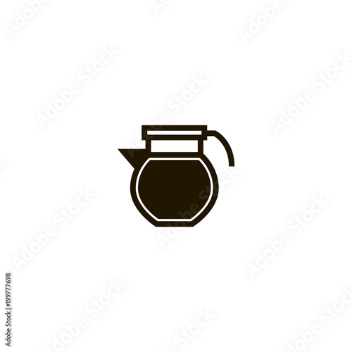 teapot kettle icon. sign design