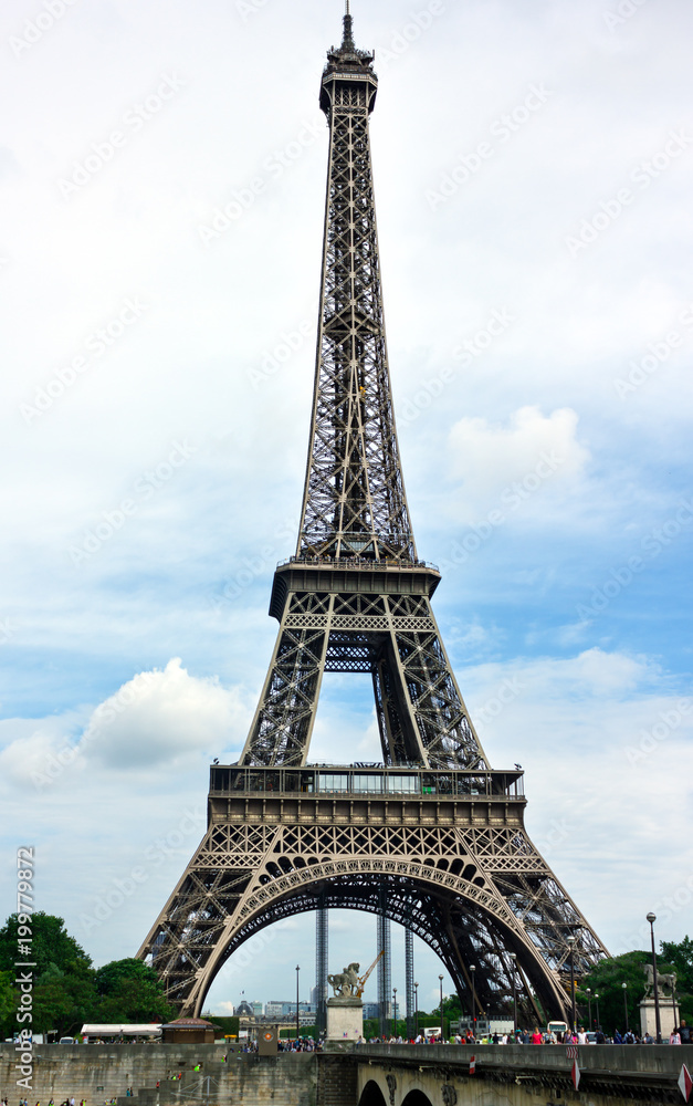 Eiffel tower, Paris, France, June 25, 2013