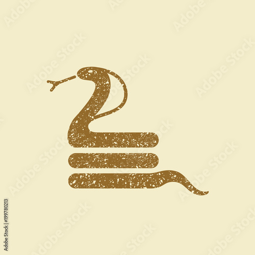 Flat cobra icon