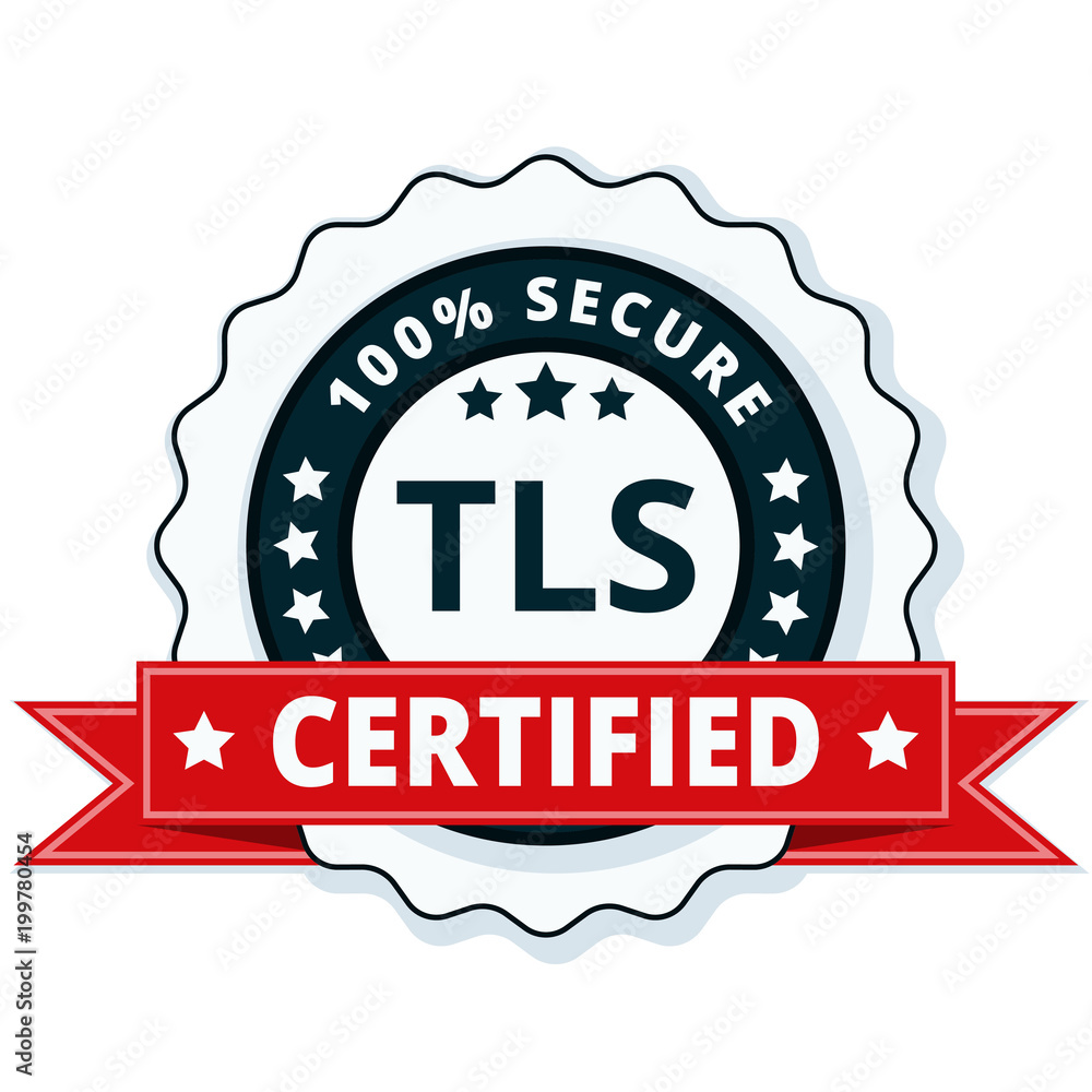 TLS Certified label illustration TLS Certified label illustration