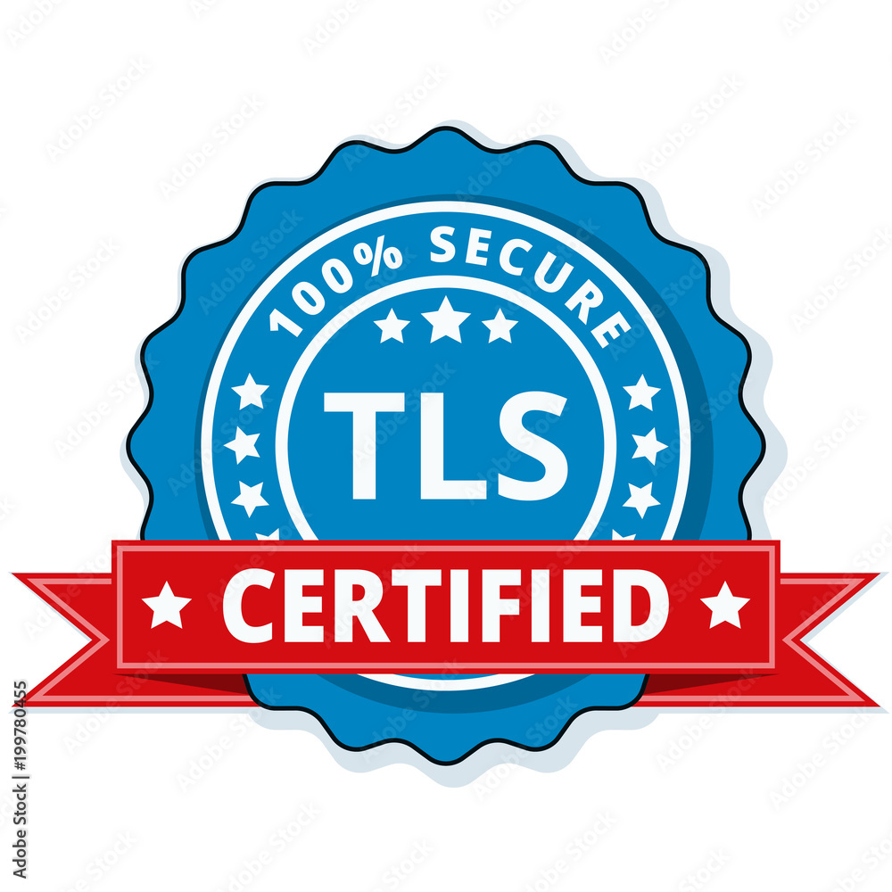 TLS Certified label illustration TLS Certified label illustration