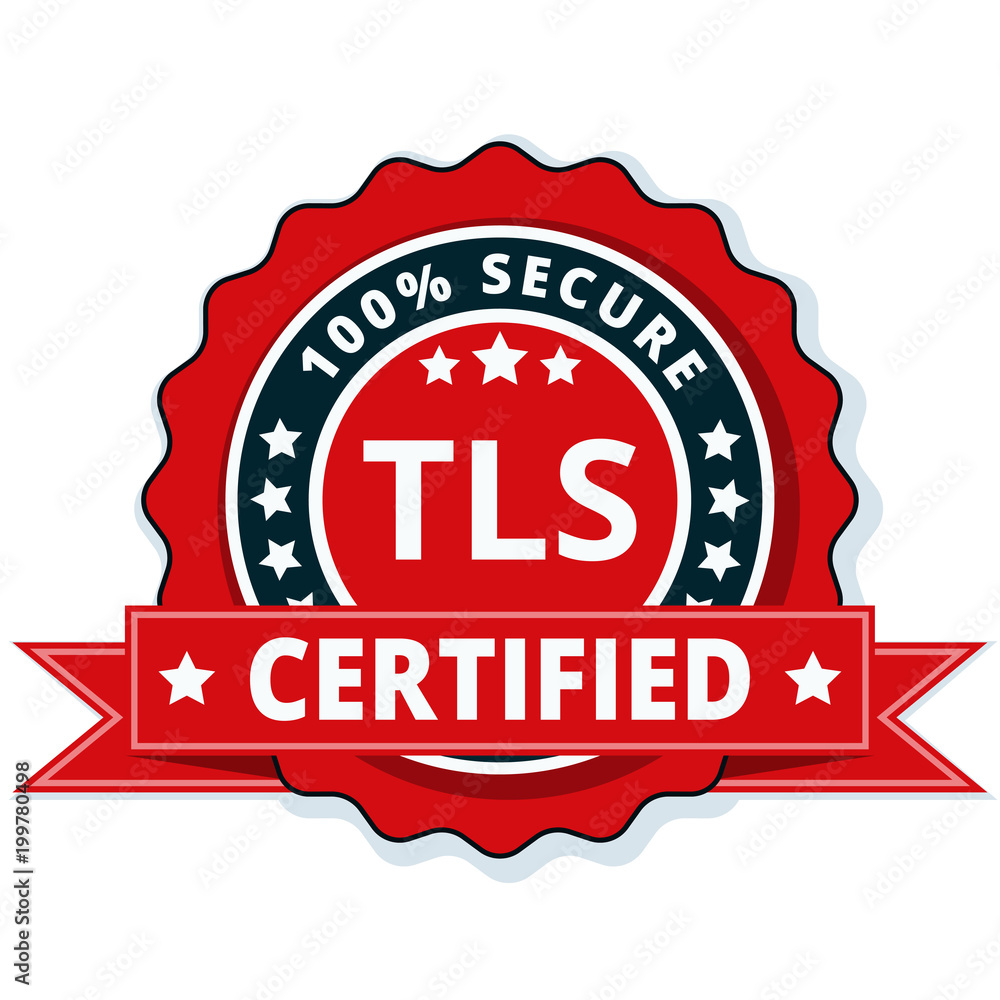 TLS Certified label illustration TLS Certified label illustration