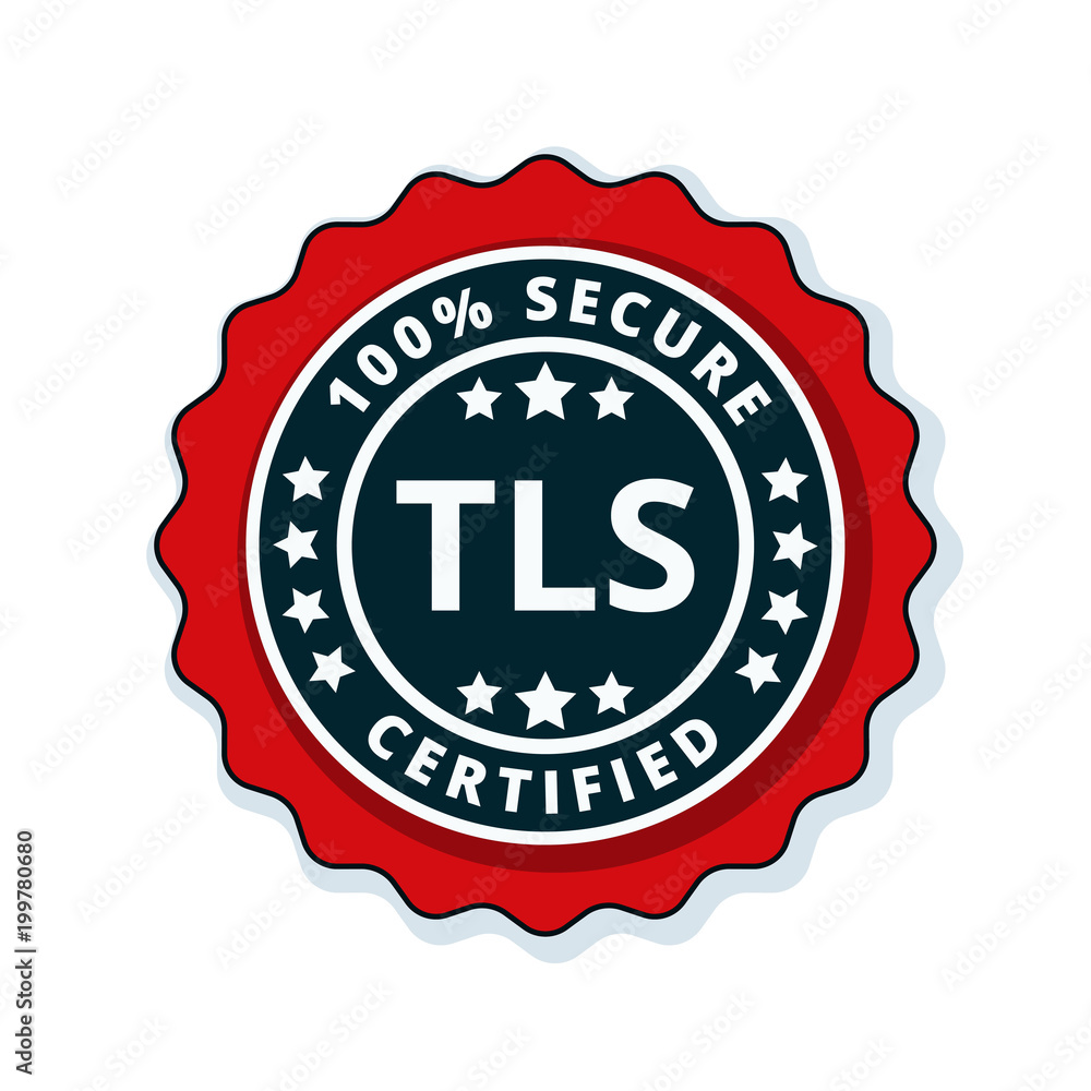 TLS Certified label illustration TLS Certified label illustration