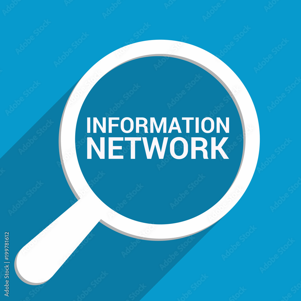 Data Concept: Magnifying Optical Glass With Words Information Network Data Concept: Magnifying Optical Glass With Words Information Network