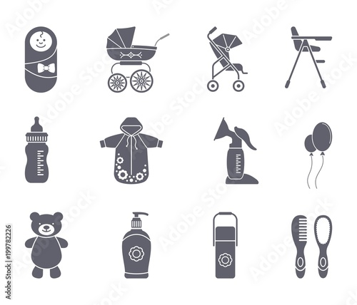Baby icon set