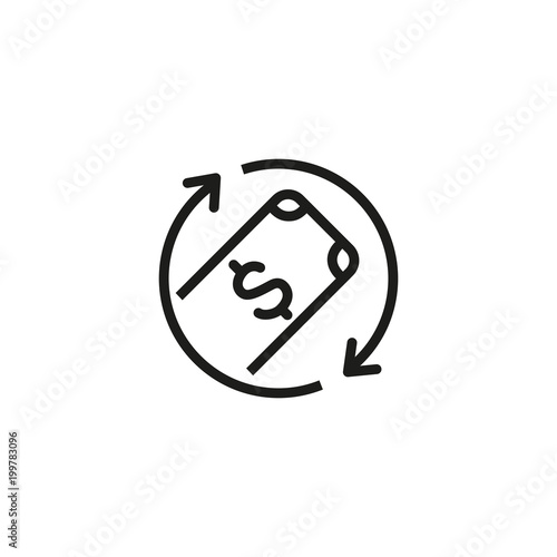 Money turnover icon