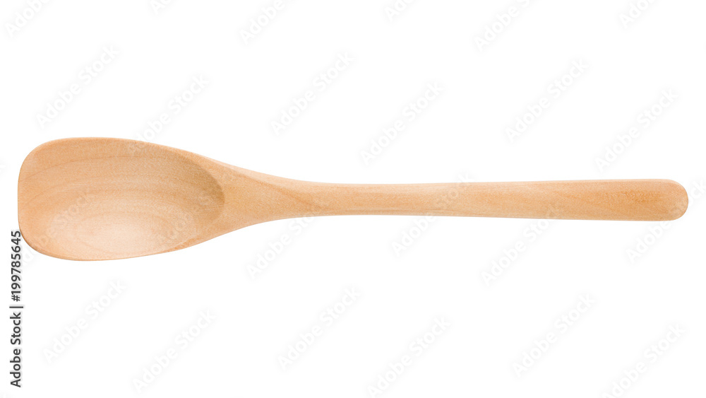 wooden spoon isolated on white background, clipping path, full depth of field wooden spoon isolated on white background, clipping path, full depth of field
