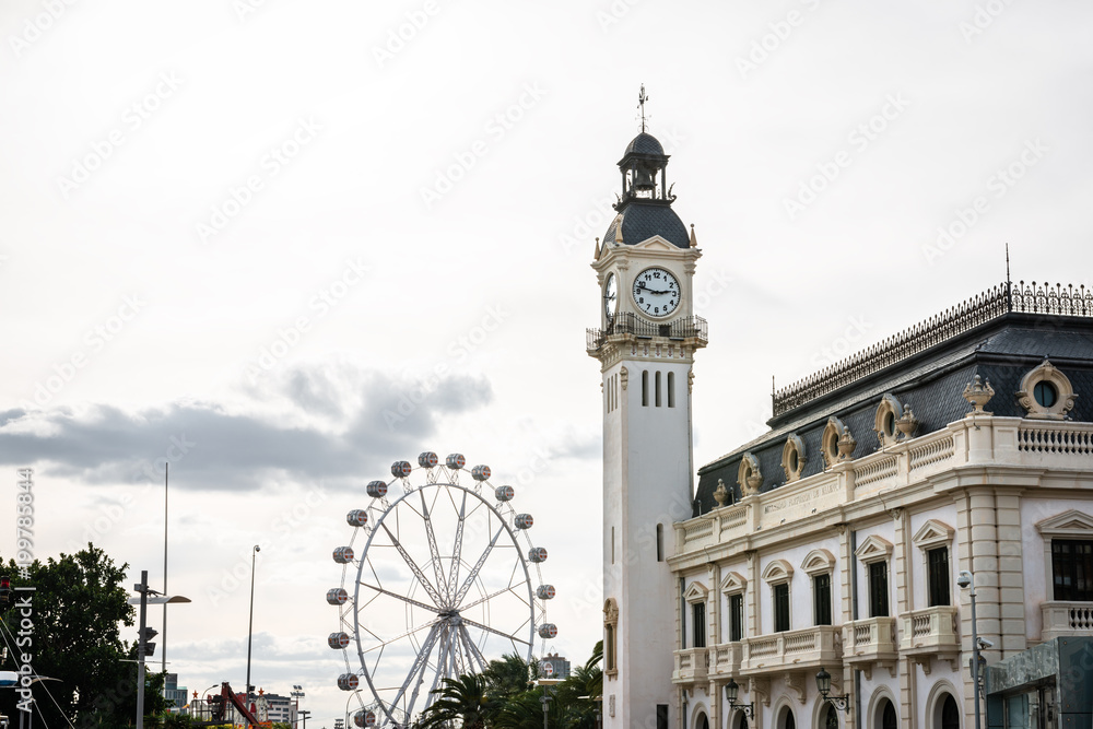 Fototapeta premium Port authority building in Valencia