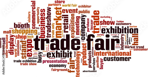 Trade fair word cloud
