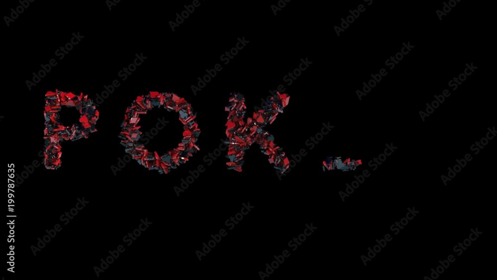 Poker text wrote out of poker card suit letters with alpha channel Poker text wrote out of poker card suit letters with alpha channel