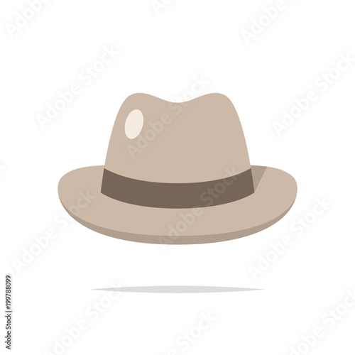 Fedora hat vector illustration photo