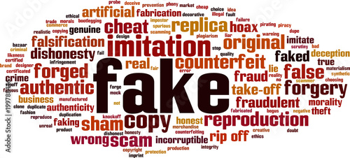 Fake word cloud
