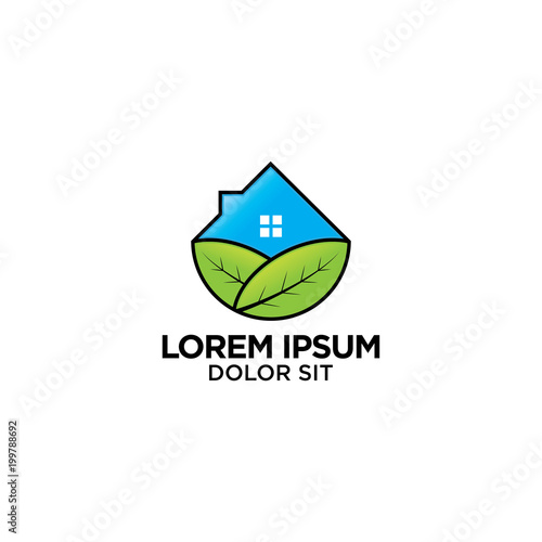 Eco Home Logo Template