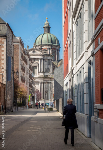 Obraz na plátně Rue de Namur en Belgique