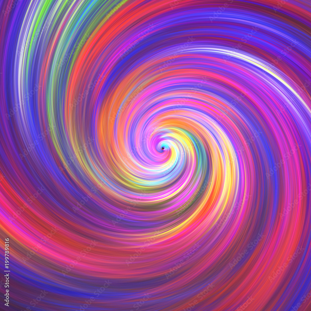 Fantastic Swirl. Abstract Red, Purple, Yellow And Blue Texture. Fractal  Background. Fantasy Digital Art. 3D Rendering. Stock Illustration | Adobe  Stock