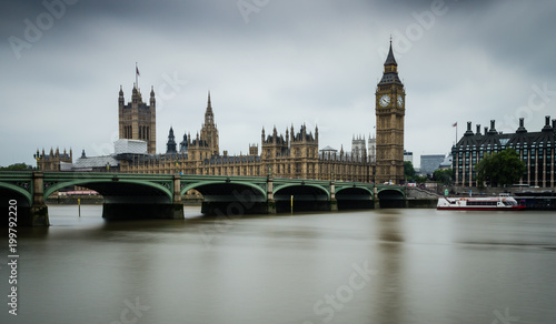 Long exposure of the Houses of Parliament  London