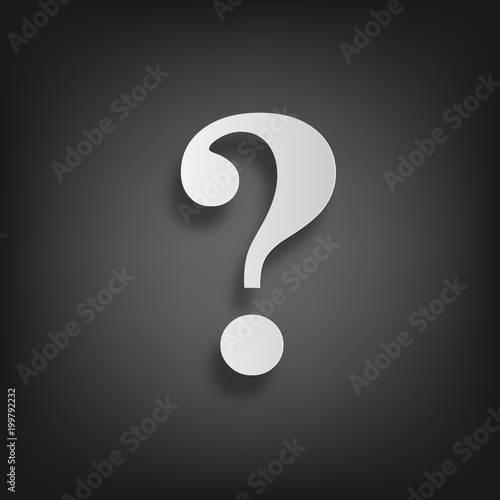 question mark black backround