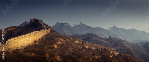 Jinshanling Great Wall of Ming Dynasty in Hebei province, China. photo