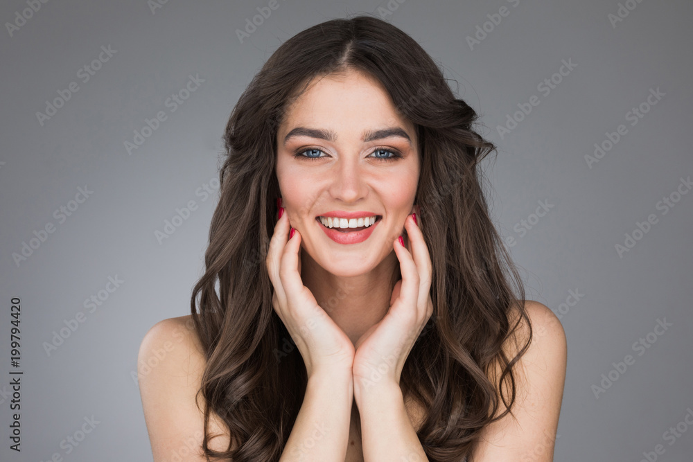 Beautiful smiling young woman Beautiful smiling young woman