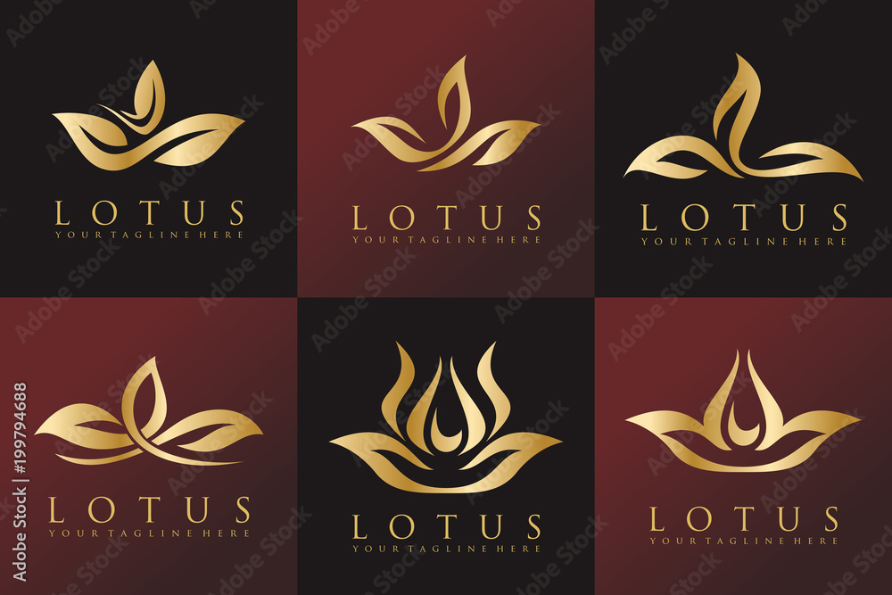 luxury logo, luxury perfume logo, flower logo Template