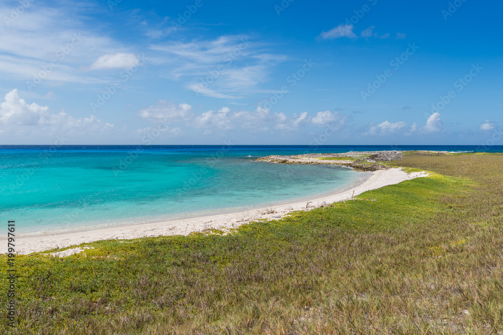 Paradise beach in Los Roques archipelago, one of the most visited touristic destinations in Venezuela