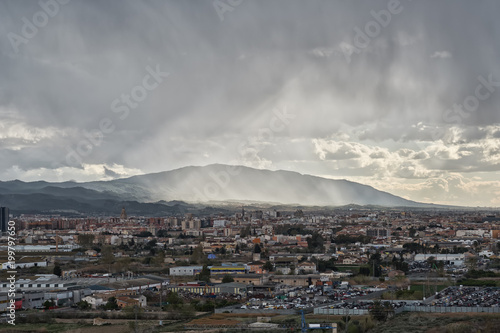 Stormy sky over the Murcia city. Spain © Alex Tihonov