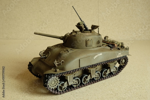 Bild auf Leinwand Sherman military model