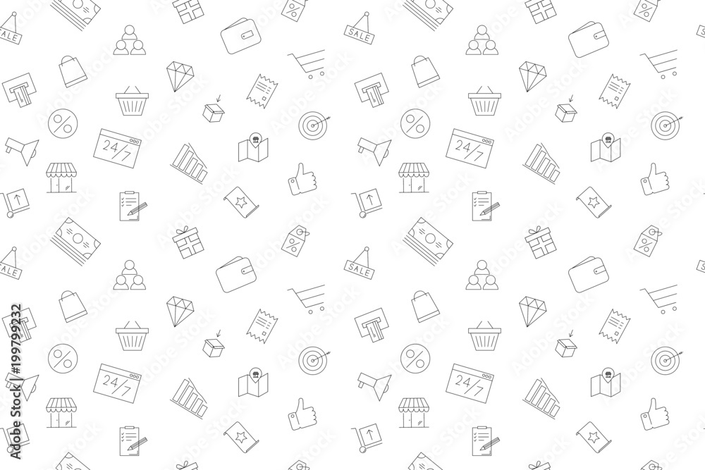 Vector sale pattern. Sale seamless background