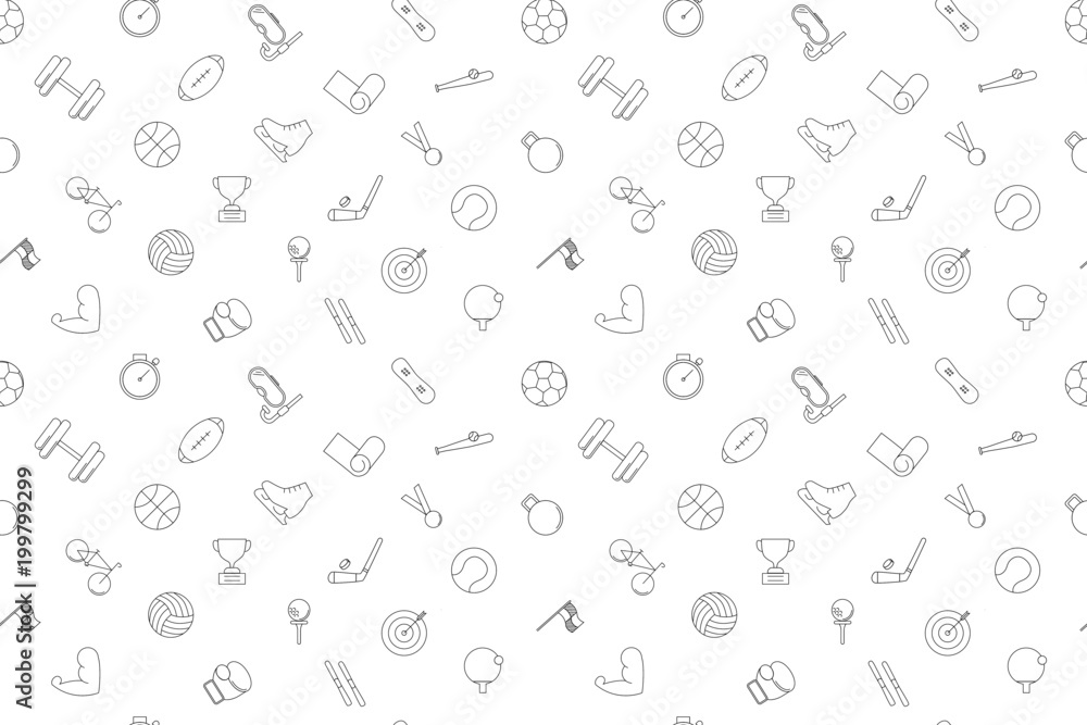 Vector sport pattern. Sport seamless background Vector sport pattern. Sport seamless background