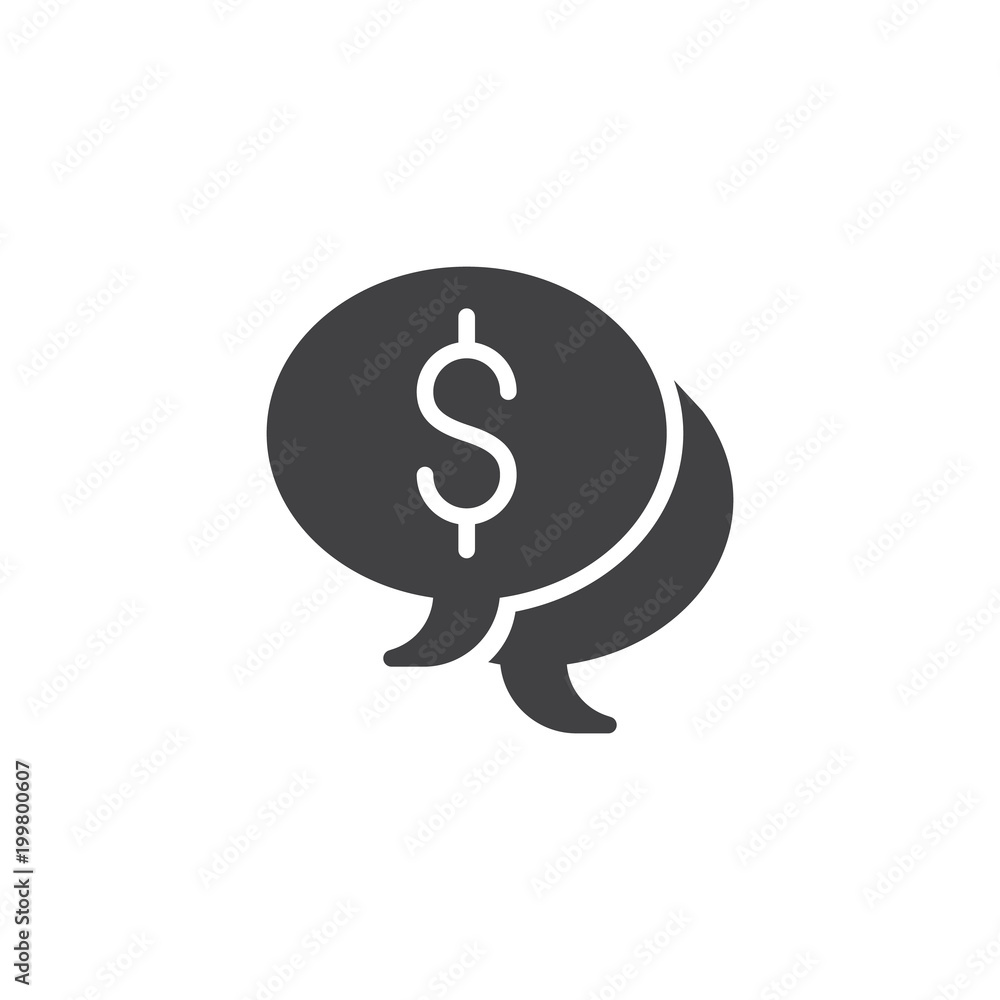 Dollar speech bubble vector icon. filled flat sign for mobile concept and web design. Business Money chat simple solid icon. Symbol, logo illustration. Pixel perfect vector graphics Dollar speech bubble vector icon. filled flat sign for mobile concept and web design. Business Money chat simple solid icon. Symbol, logo illustration. Pixel perfect vector graphics
