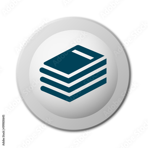 runder realistische Schaltfläche - Bücher