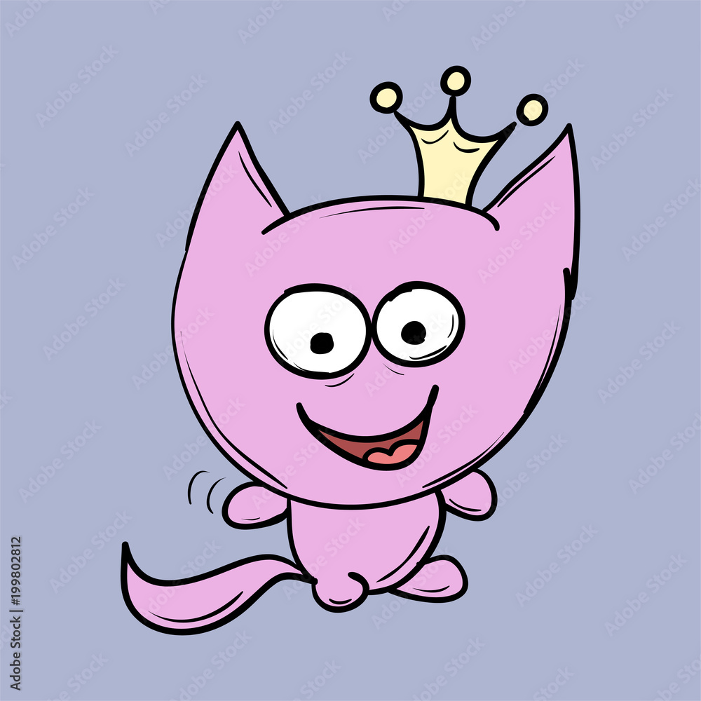 Funny cats. Suitable for childrens stories and fairy tales. Funny cats. Suitable for childrens stories and fairy tales.