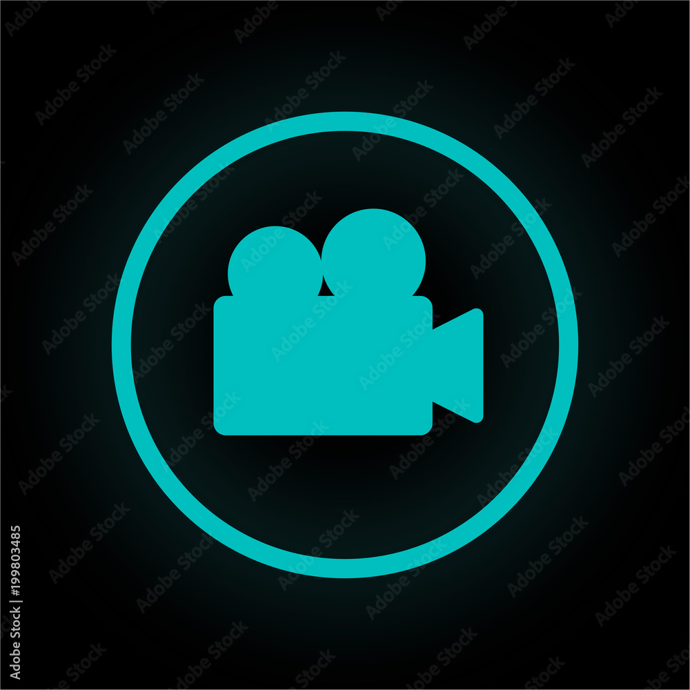Neon Button rund - Film Neon Button rund - Film