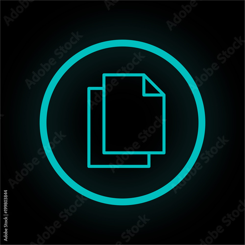 Neon Button rund - Kopieren