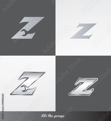 eps Vector image: initials (Z) Fits the garage logo