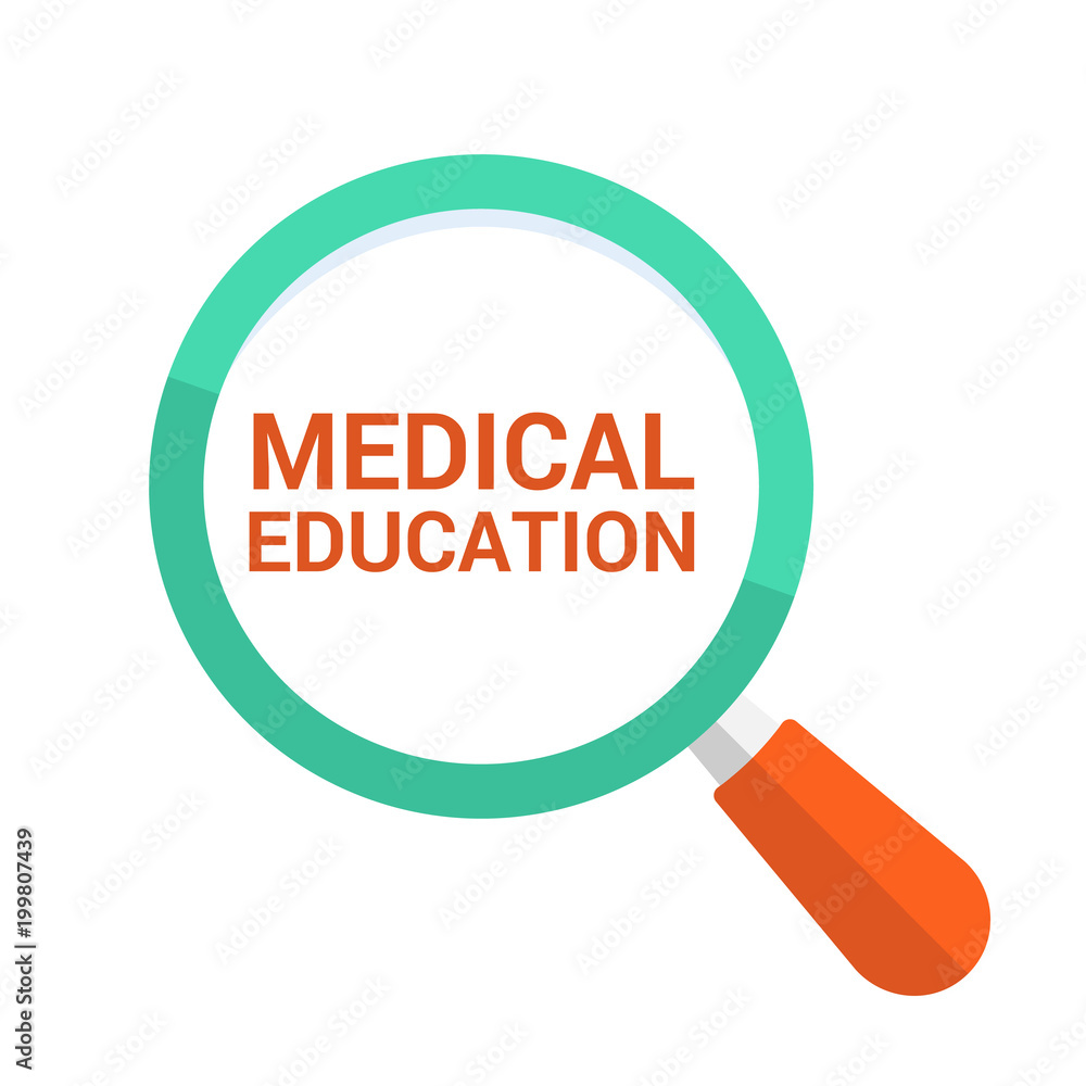 3889260 Education Concept: Magnifying Optical Glass With Words Medical Education 3889260 Education Concept: Magnifying Optical Glass With Words Medical Education